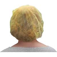 Bouffant Caps, Polypropylene, 21", Yellow Par Equipment