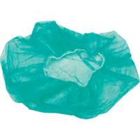 Bouffant Caps, Polypropylene, 21", Green Par Equipment