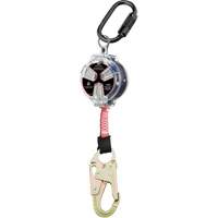 Cordage de s&eacute;curit&eacute; autor&eacute;tractable avec petit mousqueton Dynamic, 6', Polyester, Pivotant Par Equipment