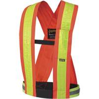 5593 Bretelles de s&eacute;curit&eacute;, Orange haute visibilit&eacute;, Couleur r&eacute;fl&eacute;chissante Jaune, Taille unique Par Equipment