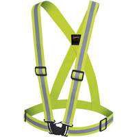 5497 Bretelles de s&eacute;curit&eacute;, Jaune lime haute visibilit&eacute;, Couleur r&eacute;fl&eacute;chissante Argent, Taille unique Par Equipment