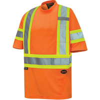 6970 T-shirt de s&eacute;curit&eacute; en il-de-perdrix, Polyester, T-petit, Orange haute visibilit&eacute; Par Equipment