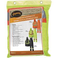 5599 Combinaison de pluie imperm&eacute;able et l&eacute;g&egrave;re, Polyester/PVC, T-petit, Jaune lime haute visibilit&eacute; Par Equipment