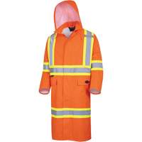 5630 Manteau long imperm&eacute;able The Rock 300D, Polyester, Petit, Orange haute visibilit&eacute; Par Equipment