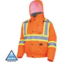 5032 Veste aviateur de s&eacute;curit&eacute; imperm&eacute;able et matelass&eacute;e pour l'hiver, Polyester, Orange haute visibilit&eacute;, Petit Par Equipment
