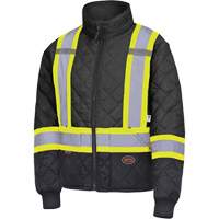 5017 Manteau matelass&eacute; pour cong&eacute;lateur, Polyester, Noir, T-petit Par Equipment