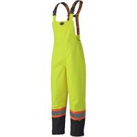 5405 Salopettes imperm&eacute;ables 300D Trilobal antid&eacute;chirure, Polyester, T-petit, Jaune lime haute visibilit&eacute; Par Equipment