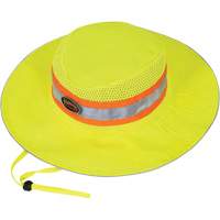 Ranger's Hat with Strap, High Visibility Lime-Yellow, Polyester SHD771 | Par Equipment