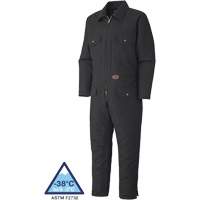 520A Quilted Duck Coveralls, Men's, Black, Size Small Par Equipment