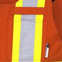 7712 FR-Tech&reg; Flame-Resistant Overalls, Small, High Visibility Orange Par Equipment