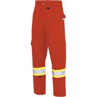 7765 FR-Tech&reg; 88/12 Arc Rated High-Visibility Safety Cargo Pants, 30, x 32, High Visibility Orange, 10 cal/cm² Par Equipment