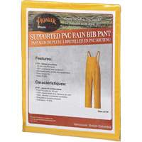 577P Storm Master&reg; Bib Pants, Small, Polyester/PVC, Yellow Par Equipment