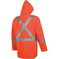576J High-Visibility FR Rain Jacket, Small, High Visibility Orange Par Equipment