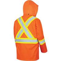 5892PKT High-Visibility FR Waterproof Safety Jacket, X-Small, High Visibility Orange Par Equipment