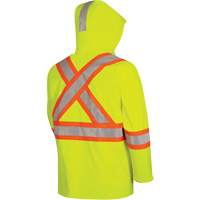 5881 FR/Arc-Rated Waterproof Rain Jacket, X-Small, High Visibility Yellow, 10 cal/cm² Par Equipment