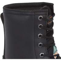 1027 Bottes de travail 8" noires, Cuir, Embout Acier, Taille 10 Par Equipment