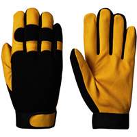 Mechanic's Style Ergonomic Gloves, Grain Goatskin Palm, Size Small SHE735 | Par Equipment