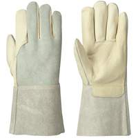 Welder's Cowgrain Gloves, Grain Cowhide, Size Medium SHE743 | Par Equipment