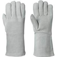 Fleece-Lined Welder's Gloves, Split Cowhide, Size Medium SHE746 | Par Equipment