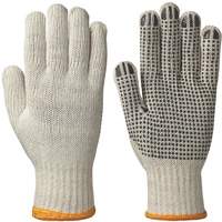 Knitted Dotted-Palm Gloves, Poly/Cotton, Small SHE764 | Par Equipment
