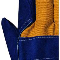 Blue Insulated Fitter's Gloves, One Size, Split Cowhide Palm, Boa Inner Lining SHE771 | Par Equipment