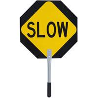 Traffic Stop/Slow Paddle, 18" x 18", Aluminum, English SHE776 | Par Equipment
