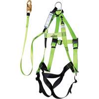 Contractor Series Safety Harness with Shock Absorbing Lanyard, Harness/Lanyard Combo SHE928 | Par Equipment
