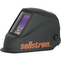 WHP4000 Casque de soudage ADF de la s&eacute;rie Premium avec technologie de lentilles bleues extra larges, 3,94" lo x 3,28" la Champ de vision, Noir/Orange Par Equipment