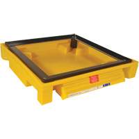 Single Drum Ultra-Safety Cabinet Bladder System<sup>®</sup>, 37.8" L x 37.8" W x 6.3" H, 1500 lbs. Load Capacity SHF505 | Par Equipment
