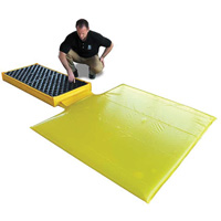 2-Drum Flexible Ultra-Spill Deck<sup>®</sup> Bladder System, 88 US gal. Spill Capacity, 48" x 27" x 5" SHF611 | Par Equipment