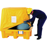 2-Drum Spill Pallet Pullover Cover Par Equipment