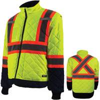 Freezer Jacket, Polyester, High Visibility Orange, Small Par Equipment