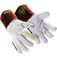 HeatArmor&reg; 5058 Welding Gloves, Grain Goatskin, Size Small/7 Par Equipment