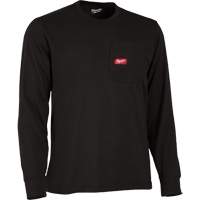 Gridiron Long-Sleeved Pocket-T-Shirt, Men's, Small, Black Par Equipment