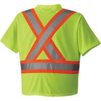 6989 Chandail pour la circulation en micromaille, T-petit, Jaune lime haute visibilit&eacute; Par Equipment