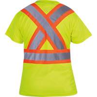 6949 T-shirt de s&eacute;curit&eacute; en il-de-perdrix pour femme, Polyester, T-petit, Jaune lime haute visibilit&eacute; Par Equipment