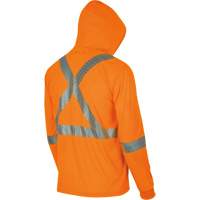 6964 Chandail &agrave; capuchon de s&eacute;curit&eacute; en il-de-perdrix, Petit, Orange haute visibilit&eacute; Par Equipment