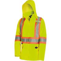 5628W Parka matelass&eacute; de s&eacute;curit&eacute; 300D The Rock, Polyester/Polyur&eacute;thane, Jaune lime haute visibilit&eacute;, T-petit Par Equipment