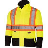 5771 Manteau de s&eacute;curit&eacute; imperm&eacute;able r&eacute;versible, Polyester/Polyur&eacute;thane, Jaune lime haute visibilit&eacute;, Petit Par Equipment