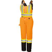 5040BBW Combinaison de s&eacute;curit&eacute; imperm&eacute;able haute visibilit&eacute; pour femmes, Polyester, T-petit, Noir/Orange haute visibilit&eacute; Par Equipment