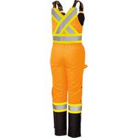 5040BBW Combinaison de s&eacute;curit&eacute; imperm&eacute;able haute visibilit&eacute; pour femmes, Polyester, T-petit, Noir/Orange haute visibilit&eacute; Par Equipment