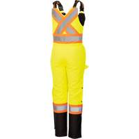 5041BBW Combinaison de s&eacute;curit&eacute; imperm&eacute;able haute visibilit&eacute; pour femmes, Polyester, T-petit, Noir/Jaune lime haute visibilit&eacute; Par Equipment