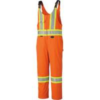 6617ZT High-Visibility Safety Overalls with Leg Zippers, Poly-Cotton, 40 (Tall), High Visibility Orange Par Equipment