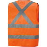 6885 Veste de s&eacute;curit&eacute; haute visibilit&eacute; en tricot chaîne, Orange haute visibilit&eacute;, Petit, Polyester Par Equipment