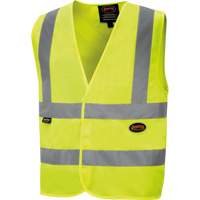 6886 Veste de s&eacute;curit&eacute; haute visibilit&eacute; en tricot chaîne, Jaune lime haute visibilit&eacute;, Petit, Polyester Par Equipment