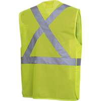 Mesh Safety Vest with 2" Tape, High Visibility Lime-Yellow, 4X-Large/5X-Large, Polyester, CSA Z96 Class 2 - Level 2 SHI028 | Par Equipment