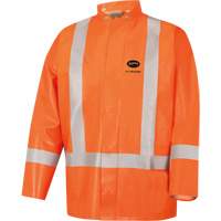 5990J Super Heavy-Duty FR/Arc Resistant Safety Rain Jacket, Small, High Visibility Orange, 11 cal/cm² Par Equipment
