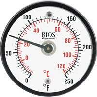 Thermomètre de surface magnétique, Sans contact, Analogique, 0-250°F (-20-120°C) SHI600 | Par Equipment
