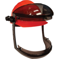 Visière Facetech avec attache pour casques de sécurité à fentes, Suspension Rochet SHI635 | Par Equipment