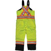 Ripstop Insulated Safety Bib Overall, Polyester, X-Small, High Visibility Lime-Yellow Par Equipment